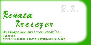 renata kreiczer business card